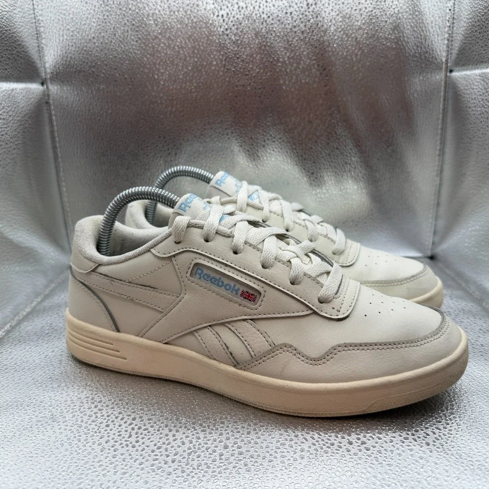 Size 8.5 Reebok Club MEMT Chalk‎ Glass Blue Womens Low Top Sneaker Shoes FZ3878